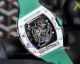 Richard Mille RM 061 Yohan Blake White Carbon Fiber Green Strap Replica Watch (5)_th.jpg
